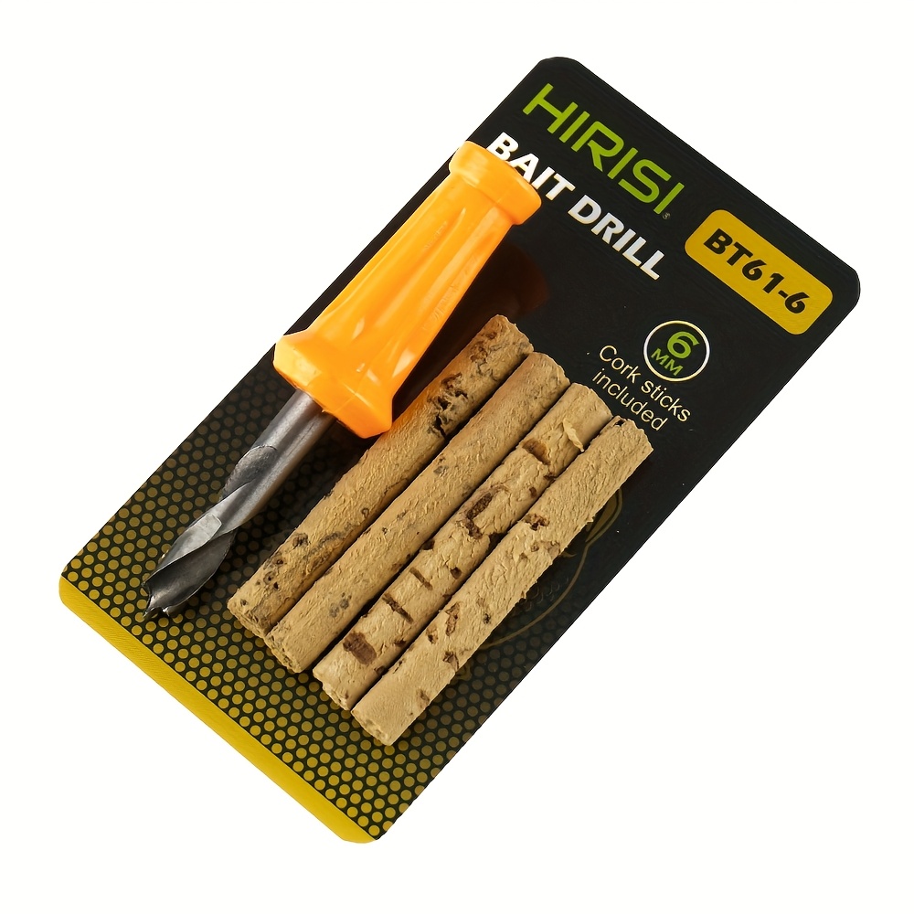 E-shop HIRISI Köderbohrer System für Karpfenangeln 4/6/8MM | Schnellwechseladapter mit Korkstäbchen | Professionelles Angelwerkzeug Set