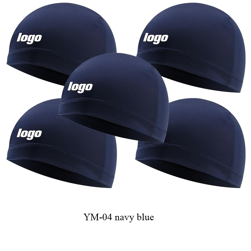 TEMU 5pcs Customizable Logo Unisex Beanie Hats, Outdoor Sports Soft Caps, Printable Team Names, Company Names, Personal Names, Club Logos