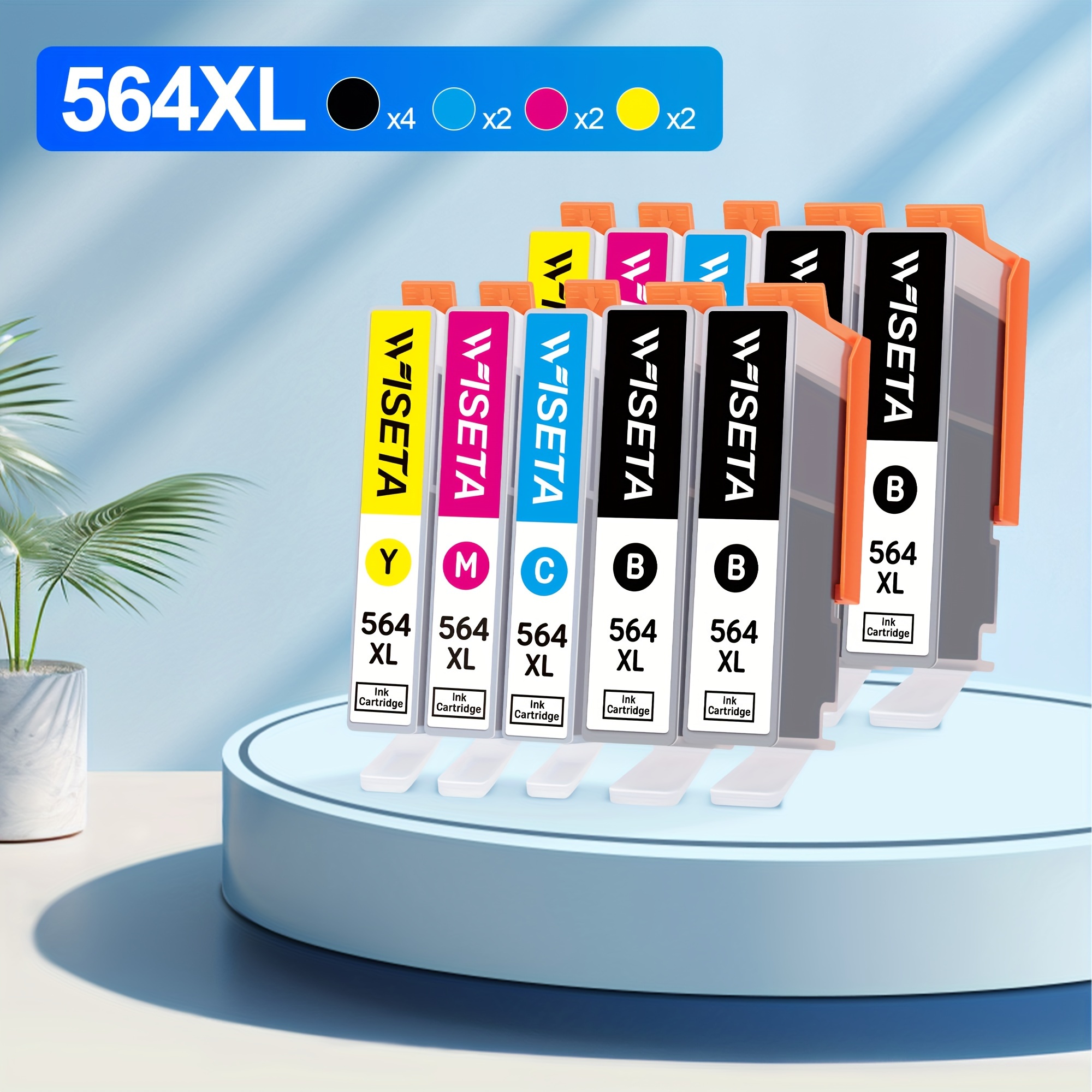 

10 Pack 564xl Compatible Ink Cartridge Replacement For 564xl 564 Xl Compatible With Deskjet 3520 3522 Officejet 4620 Photosmart 5520 6510 6520 7520 7525 Printer (black Cyan Magenta Yellow)