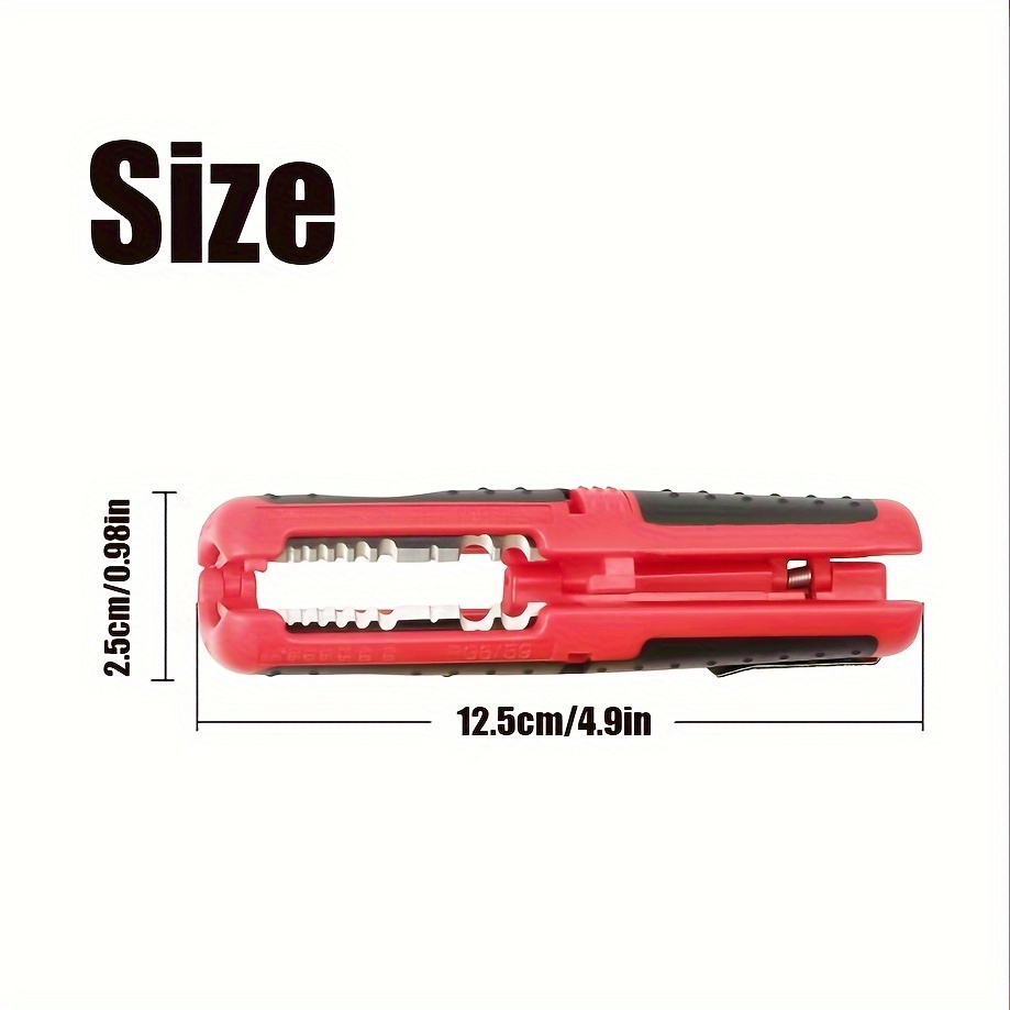 E-shop ., Manueller Drahtabisolierer, multifunktionaler tragbarer Stiftabisolierer, für Netzwerkkabel, Draht, Koaxialkabel, Drahtschneider, 10-20AWG