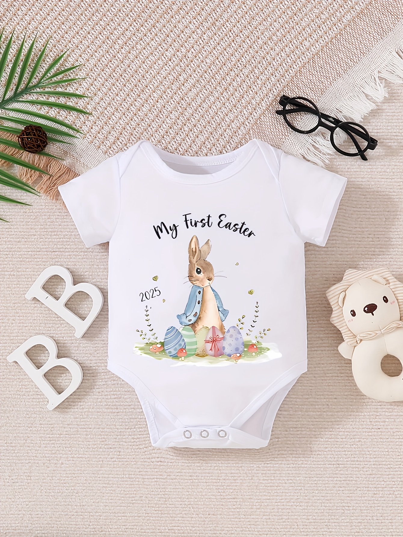 Girls Easter Cute Bunny Ears Letter Print Long Sleeve Casual T Shirt Set Comfy Sports Pullover Tops For Girls Outdoor Gift G 601099543852186