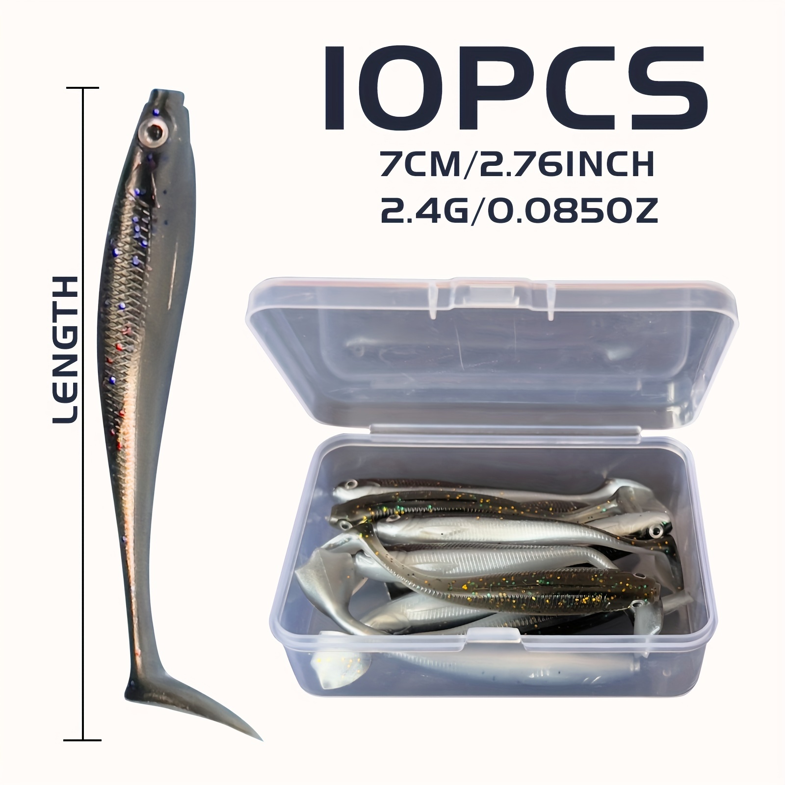 

10/30pcs Tail Lures - Swimbait For , , And -