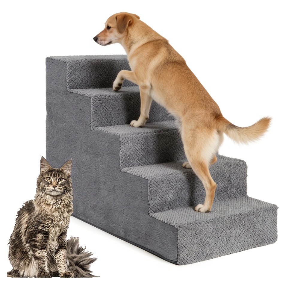 *. Hunde Treppen fr hohe Betten und Sofas, einfache Installation,  Haustierstufen, rutschfest, ausgewogene Hunde Innenrampe, abnehmbar und  waschbar mit rutschfester Unterseite, mehrere Schichten zur ...