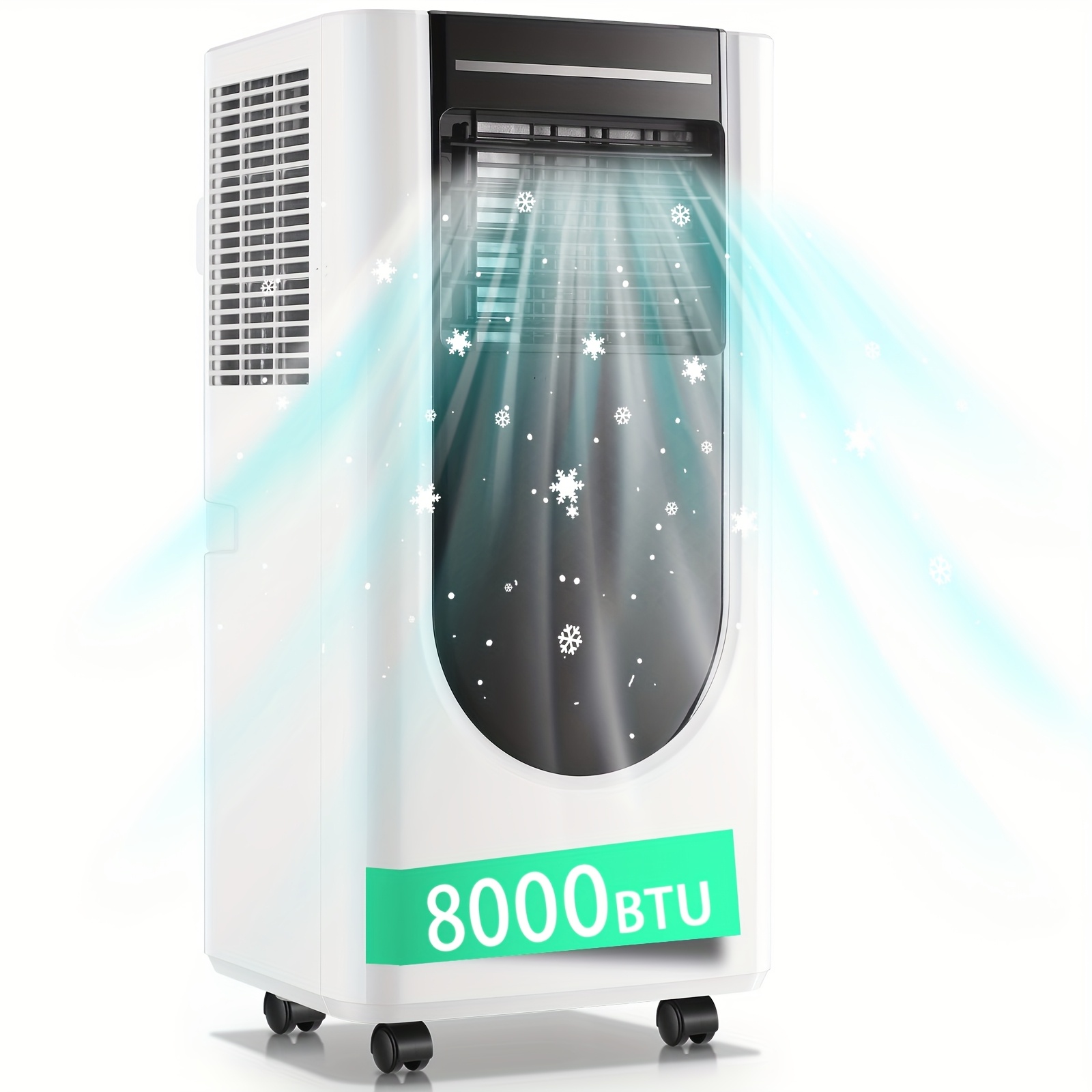 Portable Air Conditioner 8000 BTU – 4-in-1 Portable AC Unit with Cooling, Fan & Dehumidifier, Remote Control, 24-Hour Timer, Digital Display for Bedroom, Living Room, Office & Dorm — Zaynora Luxury Marketplace