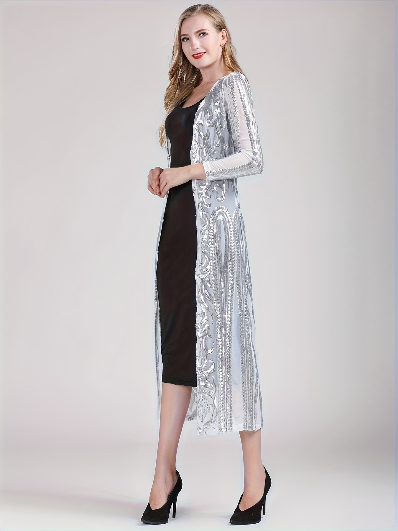FYMNSI Women’s Sequin Jacket Mesh Duster Cardigan Glitter Sparkle Long Sleeve Open Front Coat Dresses For Evening Prom Cbf660dc 3246 4cd4 A323 0690972e499d.7fd94322a4b4f9470d95d730b11c6064-157848