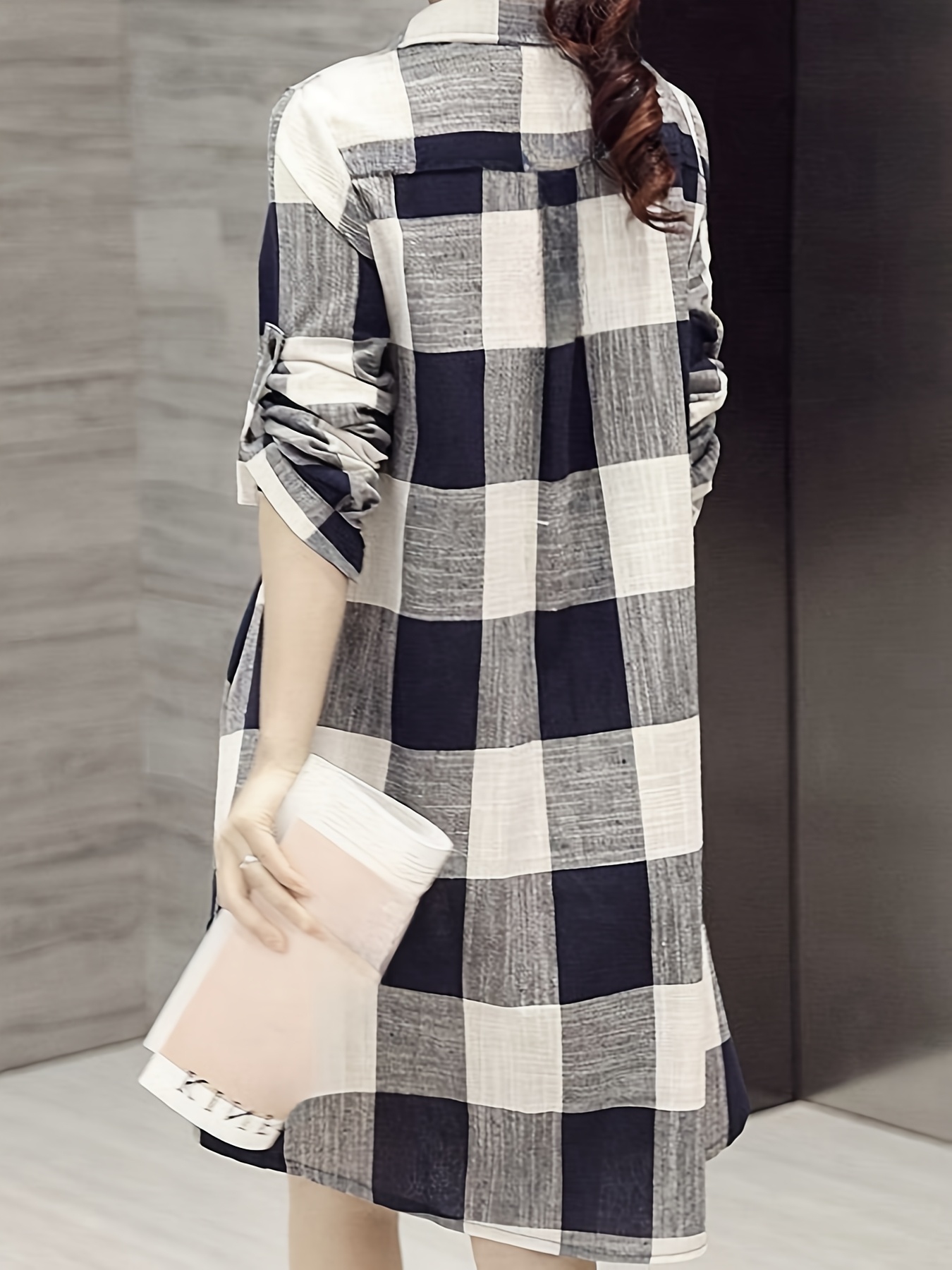 Trendy Women'S Clothing: New Plaid Collar Shirts for Spring And Summer 2025, Featuring a Relaxed Fit with Long Sleeves And Straight Buttons