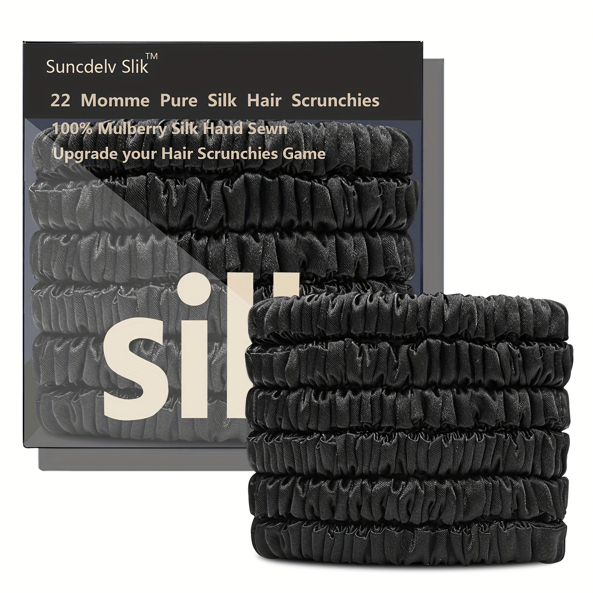 handmade silk hair scrunchies set 100   anti crease ultra soft   hair luxurious and elegant prevents breakage set of 6pcs 2pcs stylish durable
