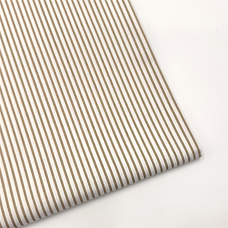 Image of 1pc 63in/160cm Striped Twill Printed Cotton Fabric, Suitable For High-end Handmade Cotton Projects, Used For Making Beddings, Tablecloths, Bags, Masks, Hats, Headbands, And Pillowcases