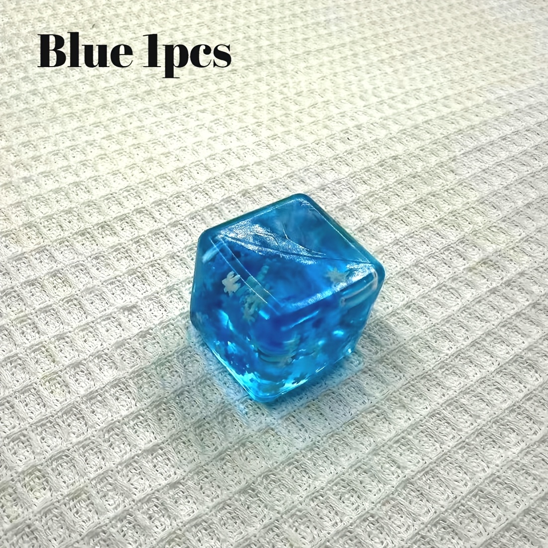 Cubes Toy For Kids, Snowflake Ice Cube Squeezing Toy - Soft Rubber Material, Soft Relax Cubes 3 And Up – Party Birthday Gift, Tabletop Exercise Toy, (small Blue)