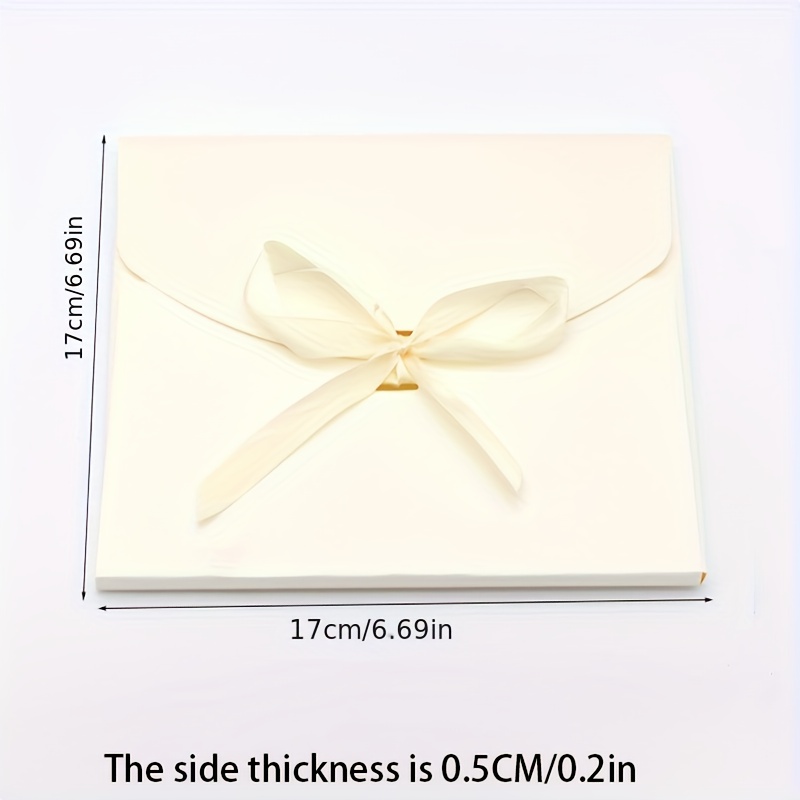 TEMU 20pcs Set Includes Pearlescent Paper Envelopes, Ribbon Envelopes, Greeting Cards And Postcards, With Simple Gift Boxes And Thick Colorful