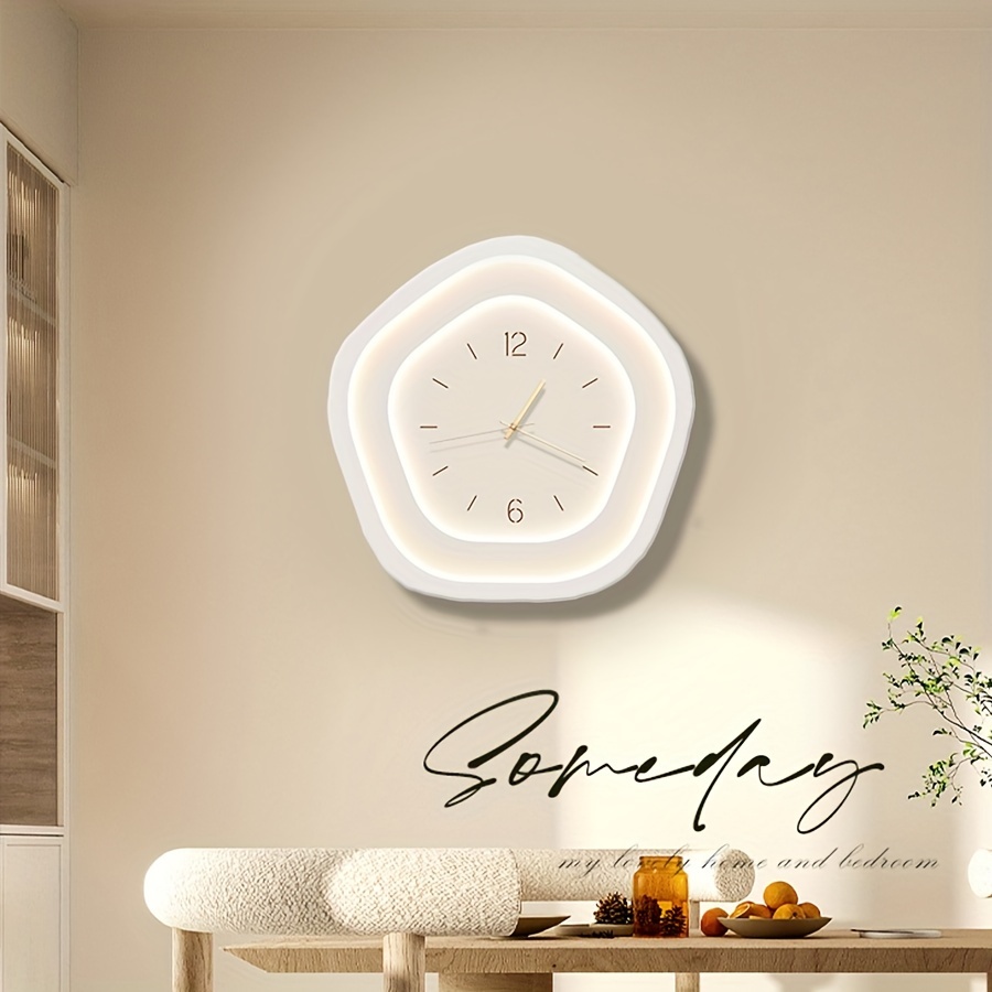1pc シンプルな壁掛け時計、リビングルームの装飾、個性クリエイティブ