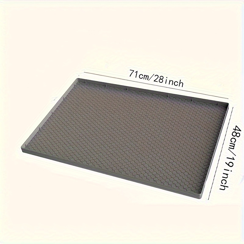 TEMU 1pc, Flexible Sink Mat, 34/28 , Silicone & Bathroom Pad, , , For Under-sink