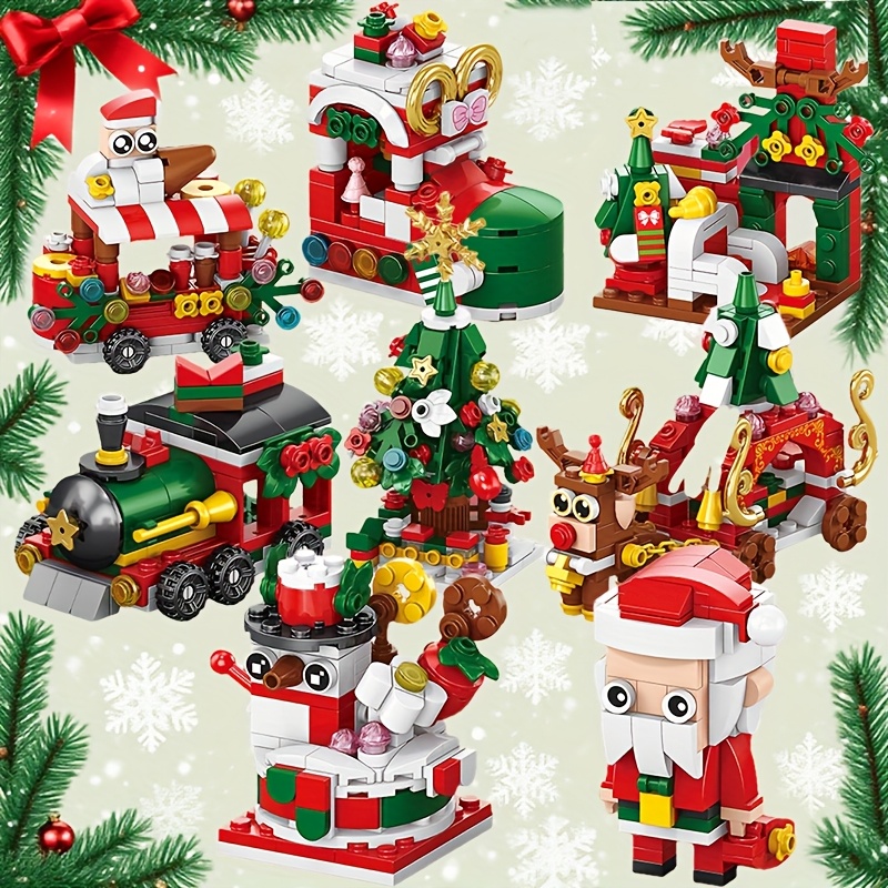 8IN1 Christmas Assembling Building Blocks Ornaments Set
