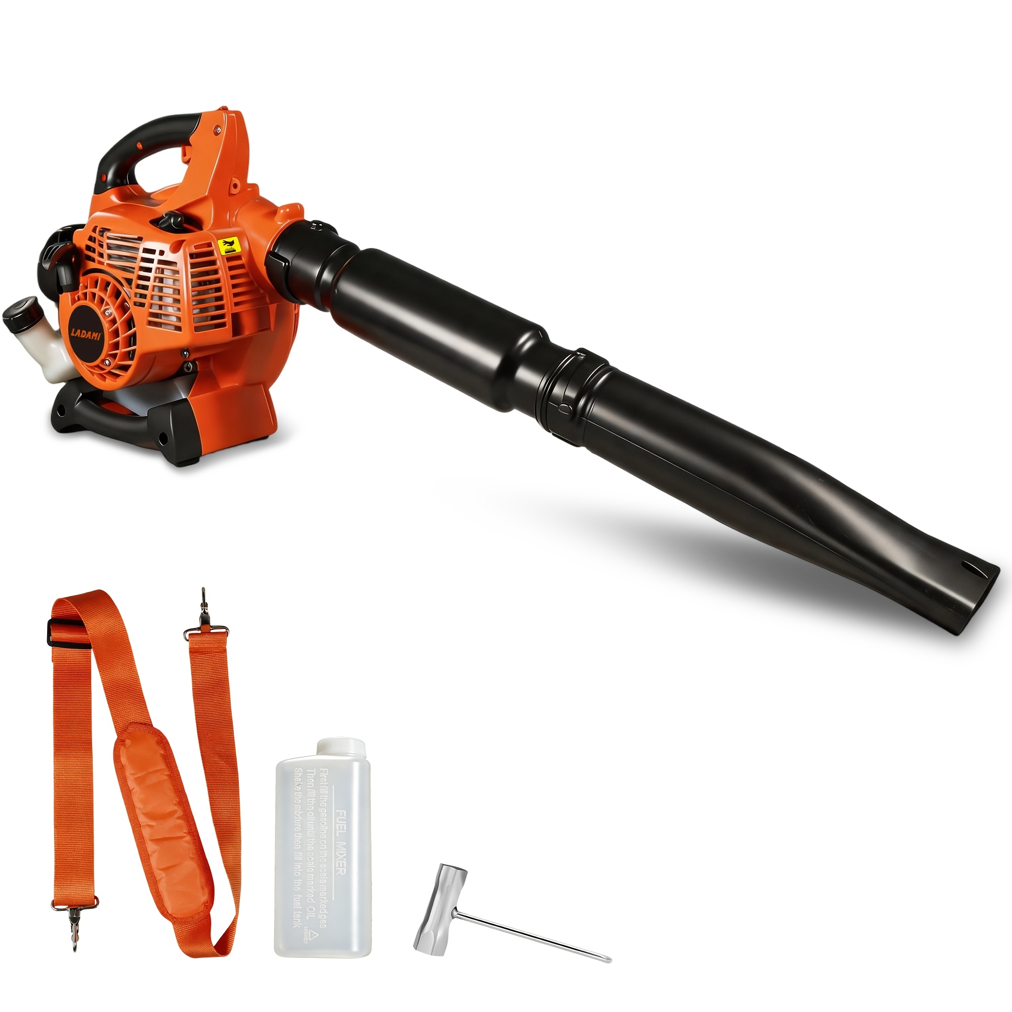 Ladami Petrol Leaf Blower Cordless Leaf Blower Garden Blower Handheld Backpack Motor Blower Up To 270 Kmh Airflow Speed With Padded Shoulder Straps Leaf Blower For Patios, Gardens