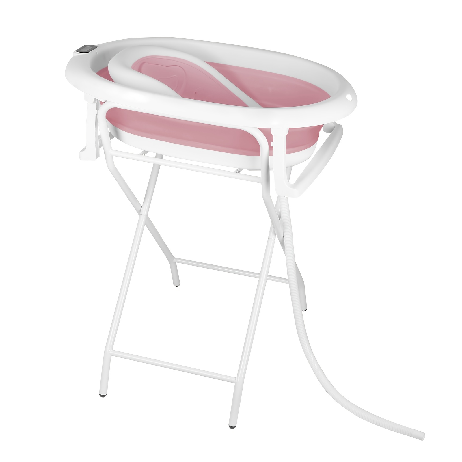 TEMU Portable Dog Bathtub, Dog Washing Station With Drainage System, Collapsible Elevated Pet Tub For Bathing, Grooming, Showering, Pet Bathing Basin