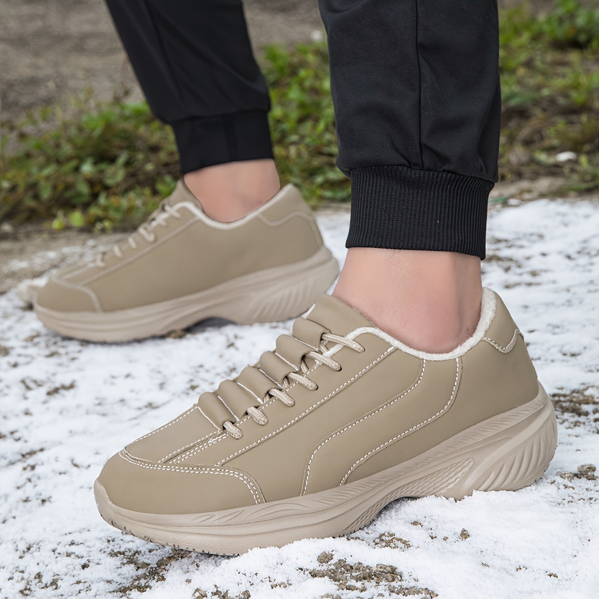Men's Thickened Wide Toe Casual Shoes for Winter