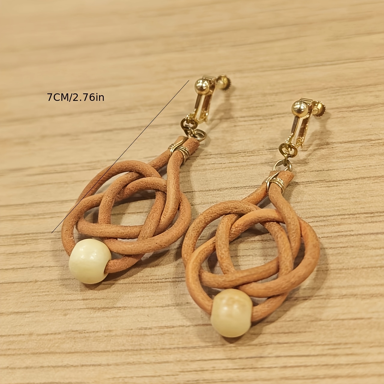 Women's Chinese Knot Woven Earrings, High-End Ins-Style