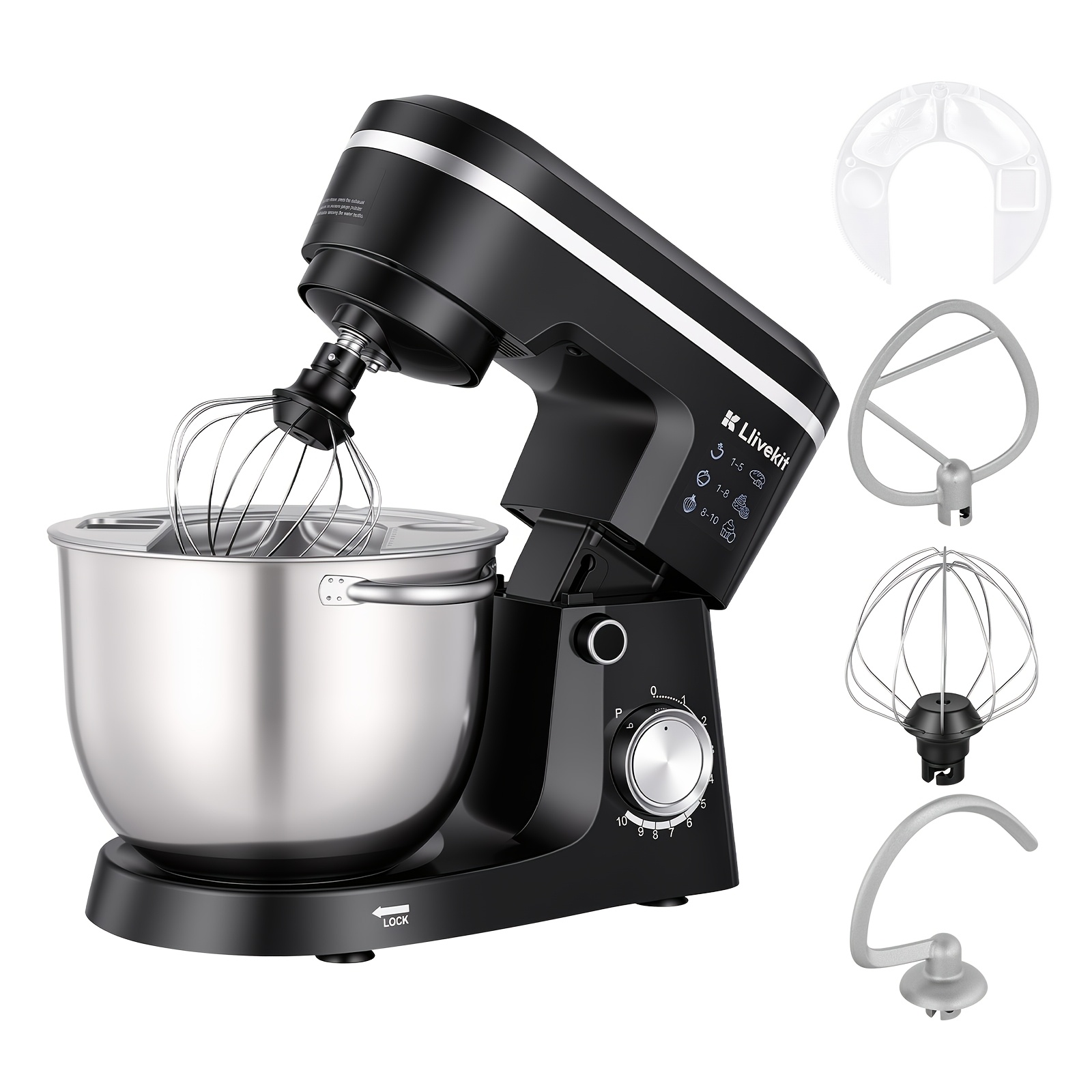 1500w High Power Multifunctional Food Mixer Large Capacity Multi-speed Control Blender For Kitchen & Dining Room