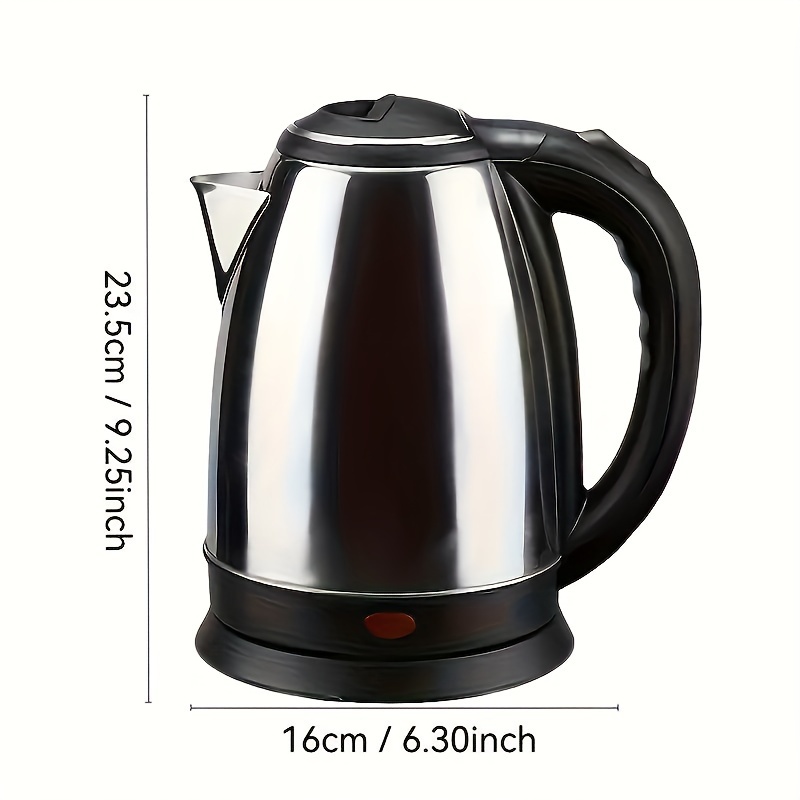 TEMU Electric Kettle 67.63oz Large Capacity Automatic , Anti-scalding Boiling Kettle Household Stainless Steel Electric Kettle, Suitable For Hot