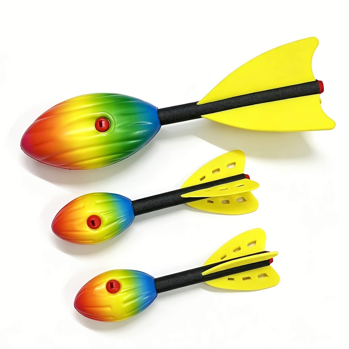TEMU en mousse PU à coque souple avec sifflet / Football longue distance, sports de , queue optimisée pour la , sifflet, pour fêtes et entraînements