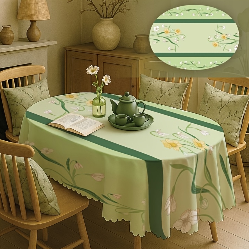 Festive Spring Indoor Outdoor Tablecloths Tablecovers Multiple Options For Long Square Dining Table Picnic Table