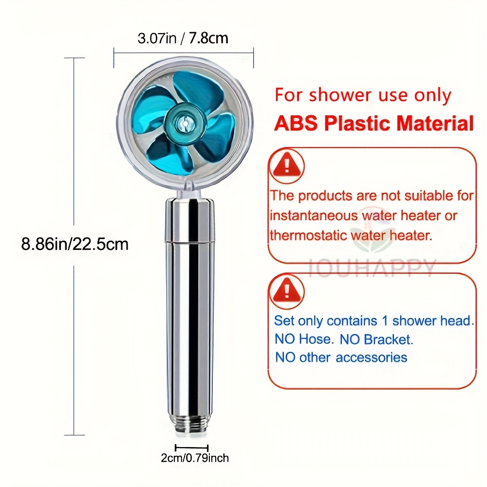 Boosting Shower Head for Super Pressurized Water Flow