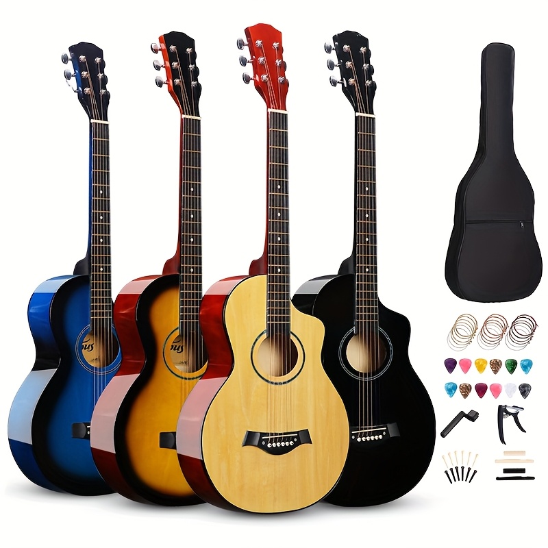 Complete Acoustic Guitar for Beginners, 38 Inches, Wooden Guitar... product image 6