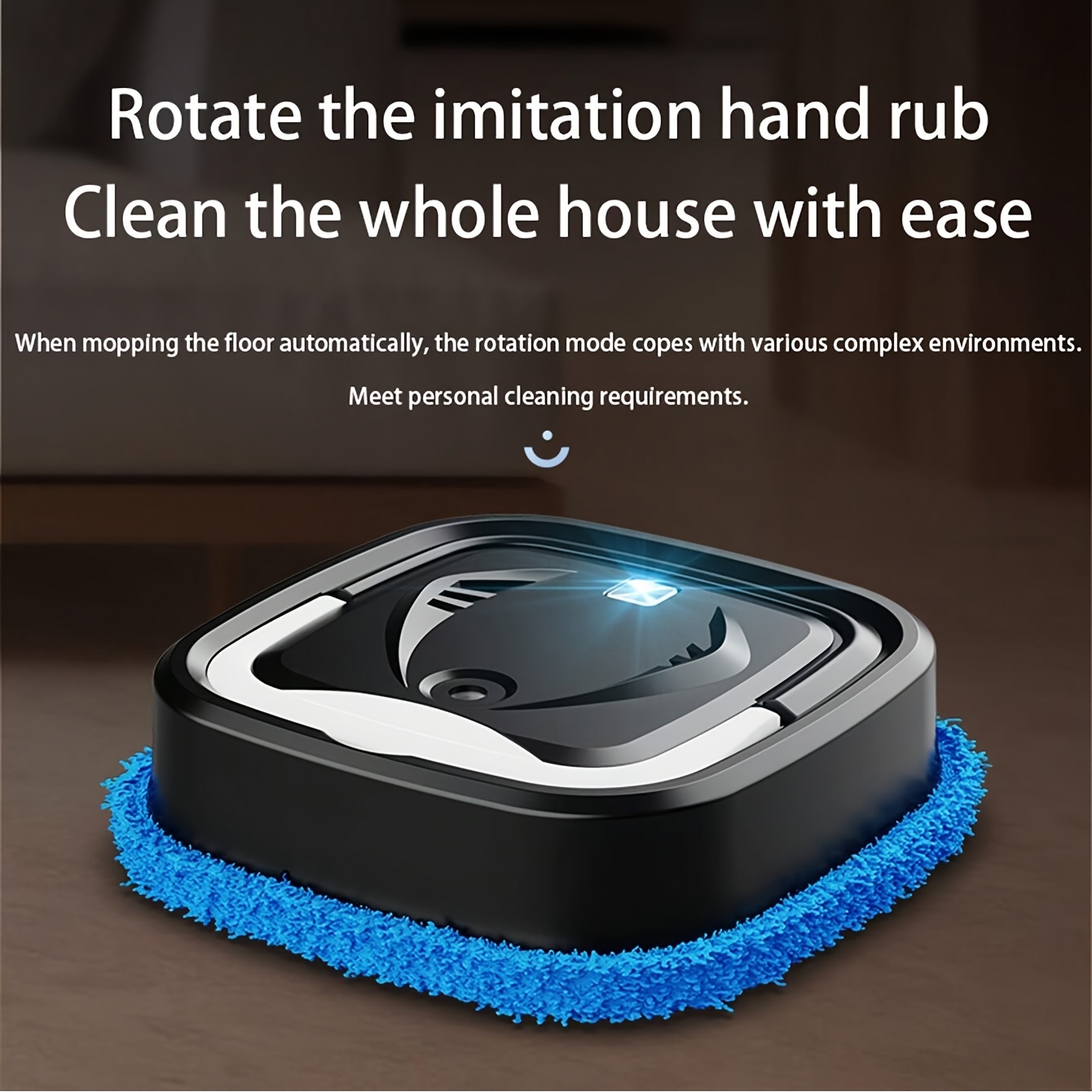 convenient automatic cleaning mop sweeping robot household floor cleaning mop robot rechargeable dry wet humidification spray integrated cleaner details 2