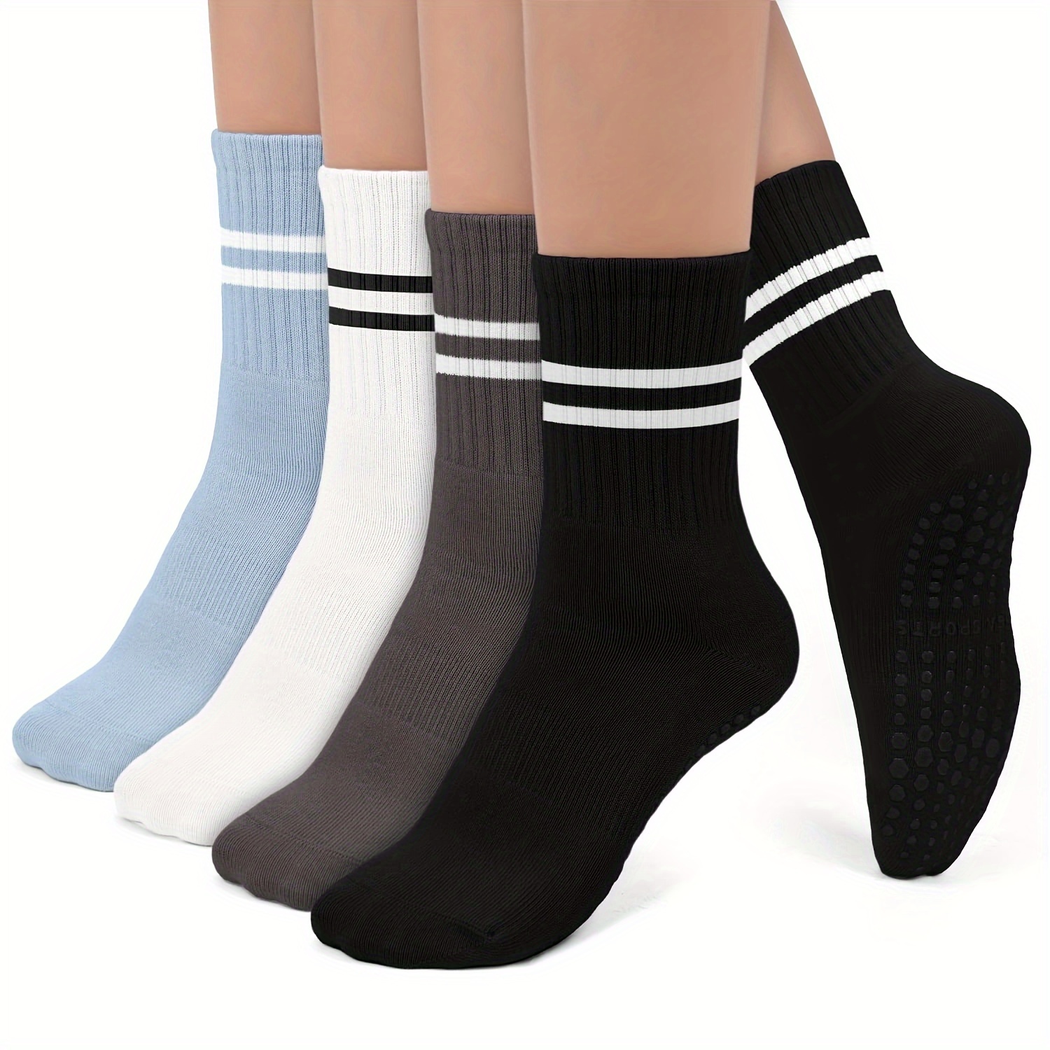 Hylaea Unisex Non Slip Grip Socks for Yoga, Hospital, Pilates, Barre |  Ankle, Cushioned : : Clothing, Shoes & Accessories