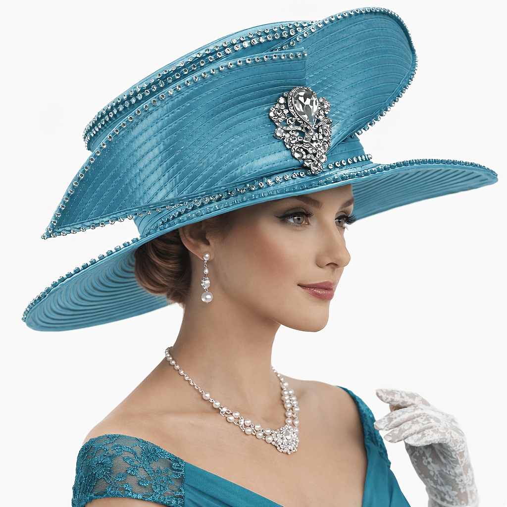 fancy dress hats for ladies BARBARA HAT - Navy Blue