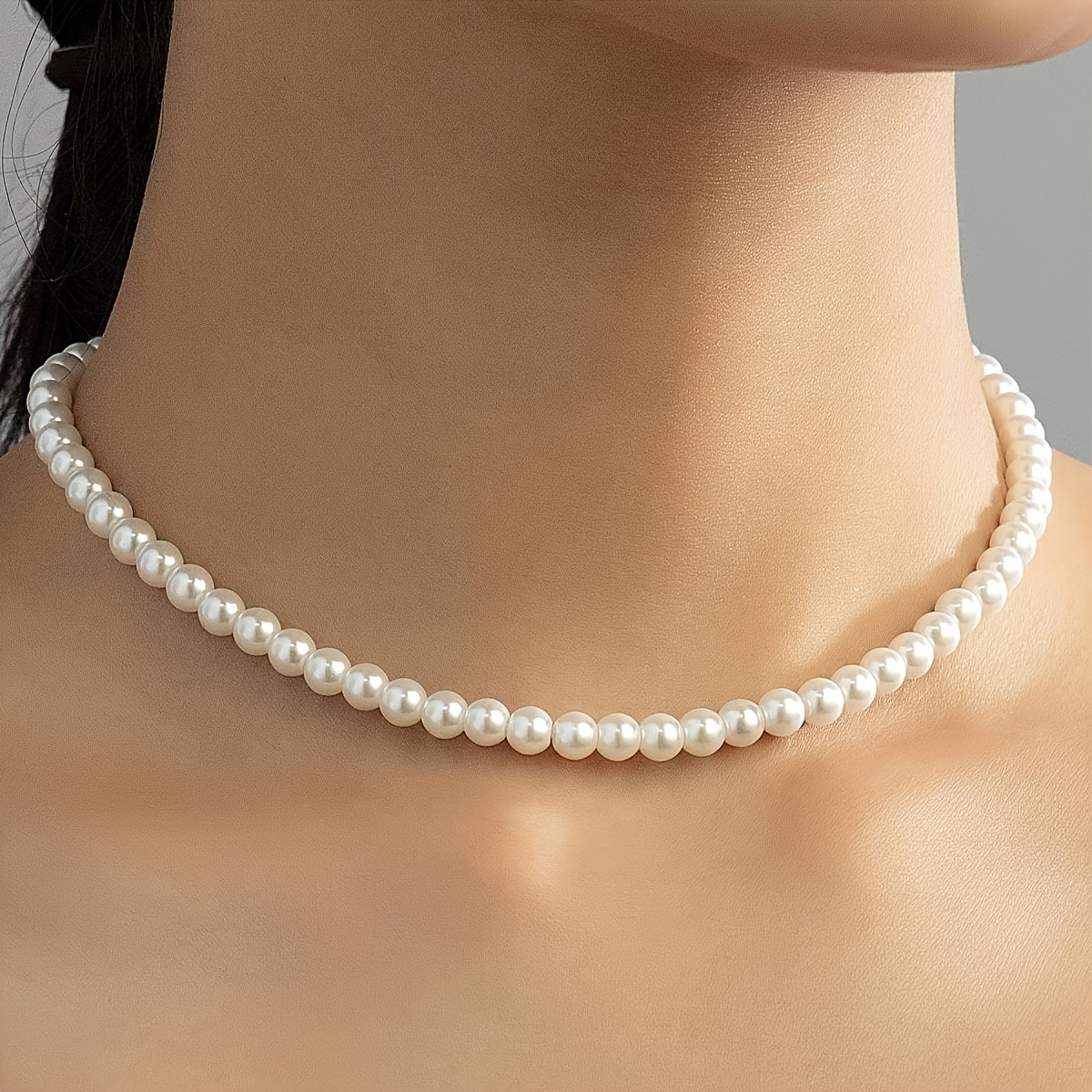 

Elegant Pearl Necklace For Women - Acrylic, And Parties