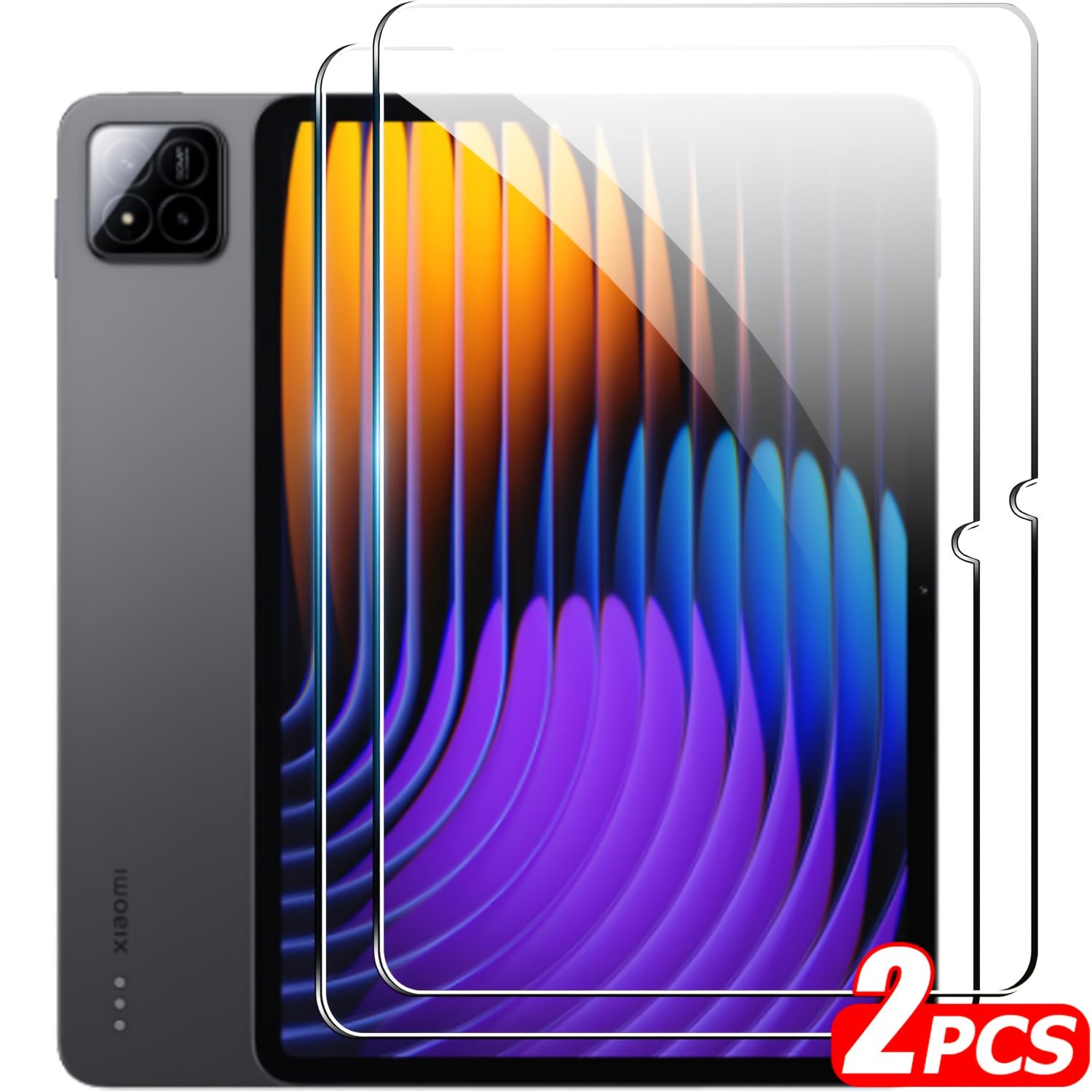 TEMU 2pcs Easy-to-install Screen Protector - Compatible With Xiaomi 7 / 7 Pro, 9h Hardness, Scratch Resistant, Tempered Glass Film, Case Friendly,
