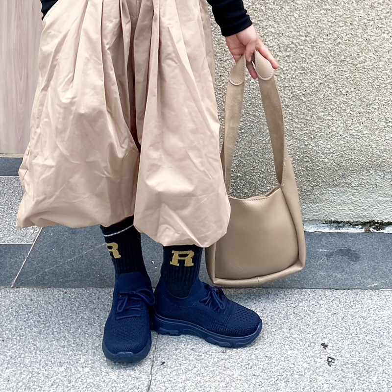 boys' fashionable navy blue running shoes comfortable non Temu