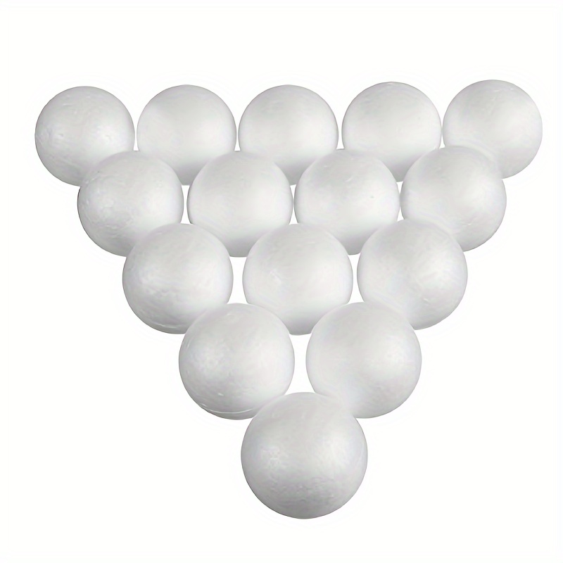 

White Foam Balls 7cm Foam Plastic Balls, For Floral Craft Projects, 15pcs, Art And Craft Foam Balls, Christmas, Diy Home Crafts, Projects And Holiday Party Supplies