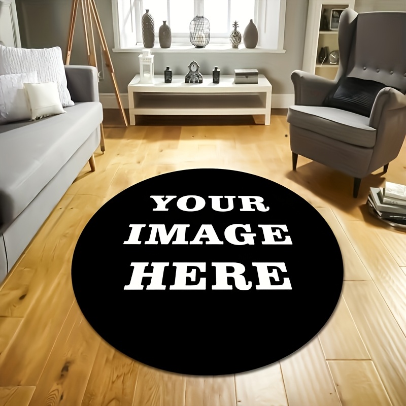 TEMU Round Rugs, Custom Your Image Area Rug, Personalized Rug, Custom Rug Mat, Personalized Home Decor, Custom Your Home, Custom Gift Carpet, Custom
