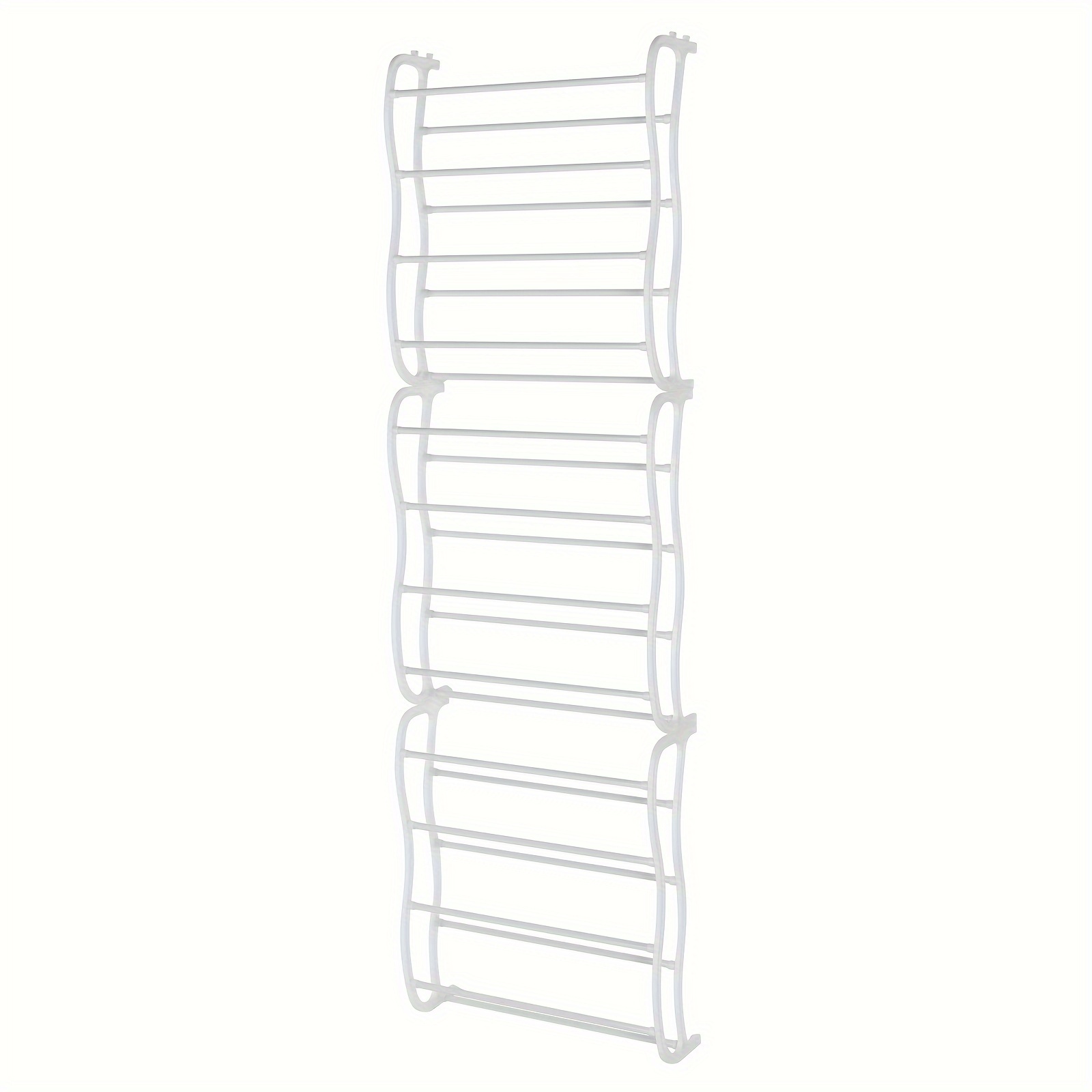 

12 Layers Wall-mounted Style Home Shoe Rack White