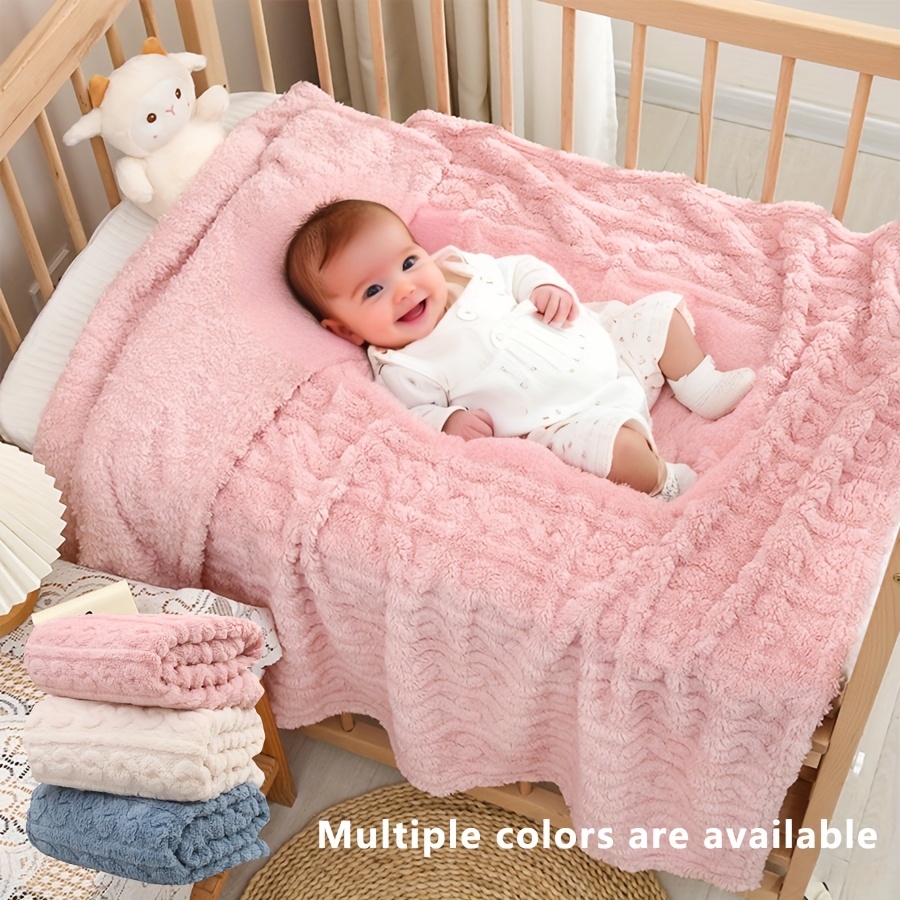 Ribbon Pink Cable Throw Personalised Dusty Pink Cable Knit Pom Pom