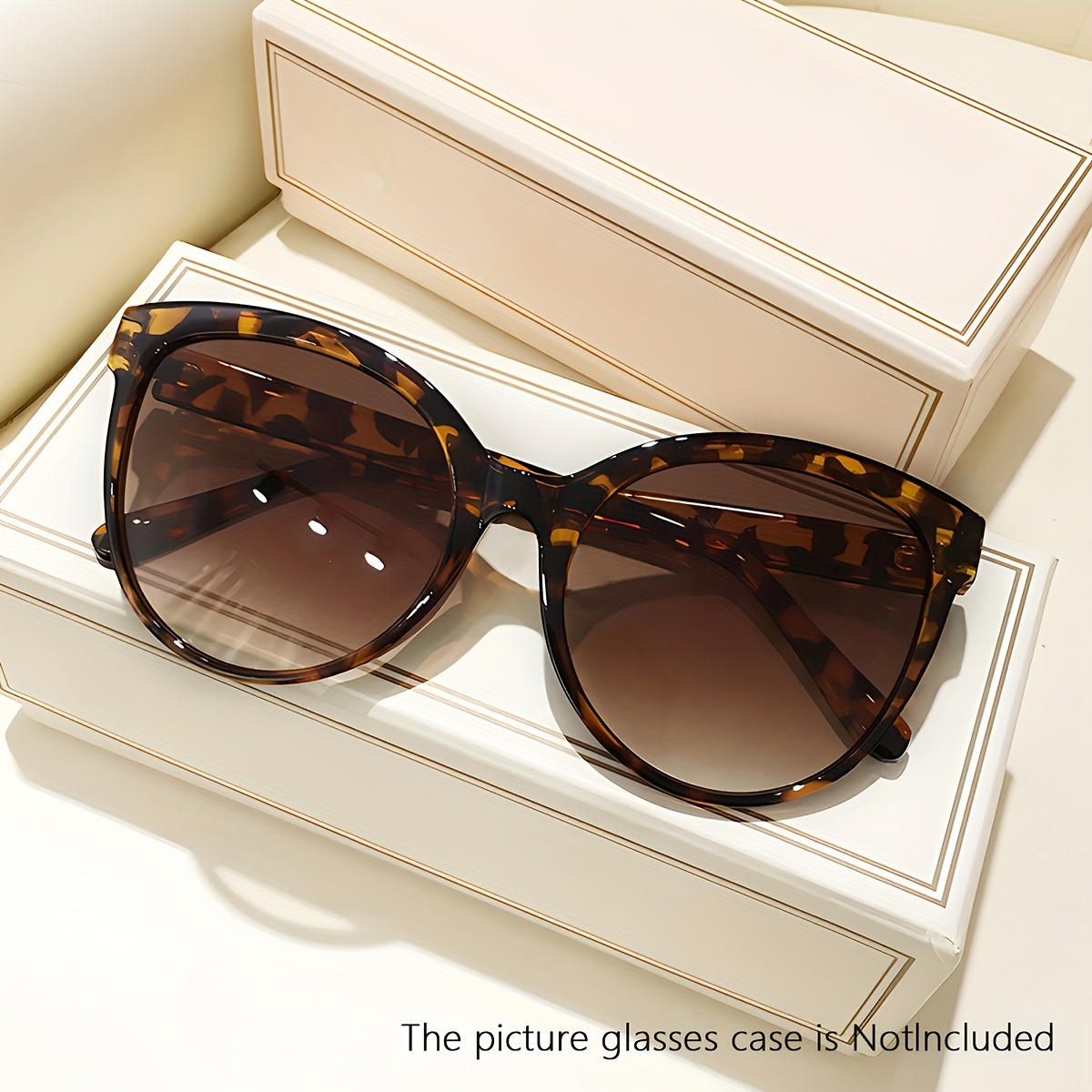 

Tortoiseshell Frame Fashion Glasses For Women Men Anti Glare Sun Shades Glasses For Driving Beach Travel