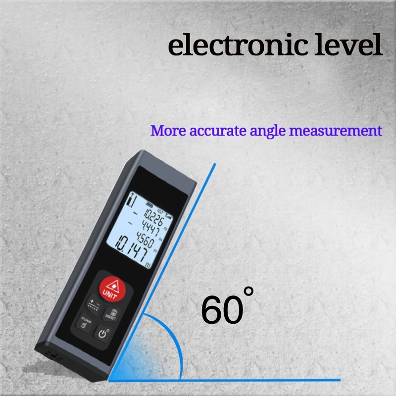 laser   rangefinder measuring tape laser subway rangefinder aluminum alloy shell usb charging supports pythagorean mode some distances have angle function laser distance 131ft 196ft 262ft 328ft Product details 4