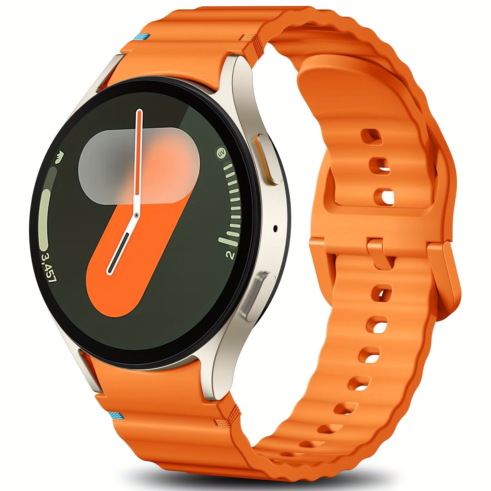 TEMU Correa Deportiva Compatible con for Samsung for Galaxy Watch 7 Band 40mm 44mm, Correas de Silicona Sin para for Galaxy Watch FE 40mm/for Galaxy