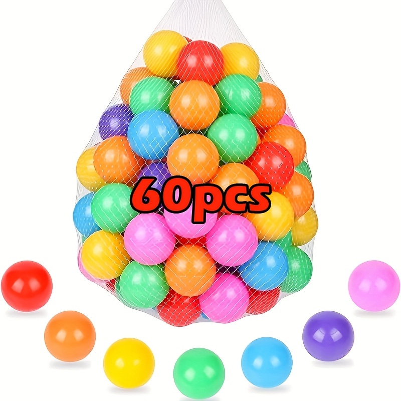 60 120pcs candy colored ocean balls high quality non toxic for   ball pits outdoor play