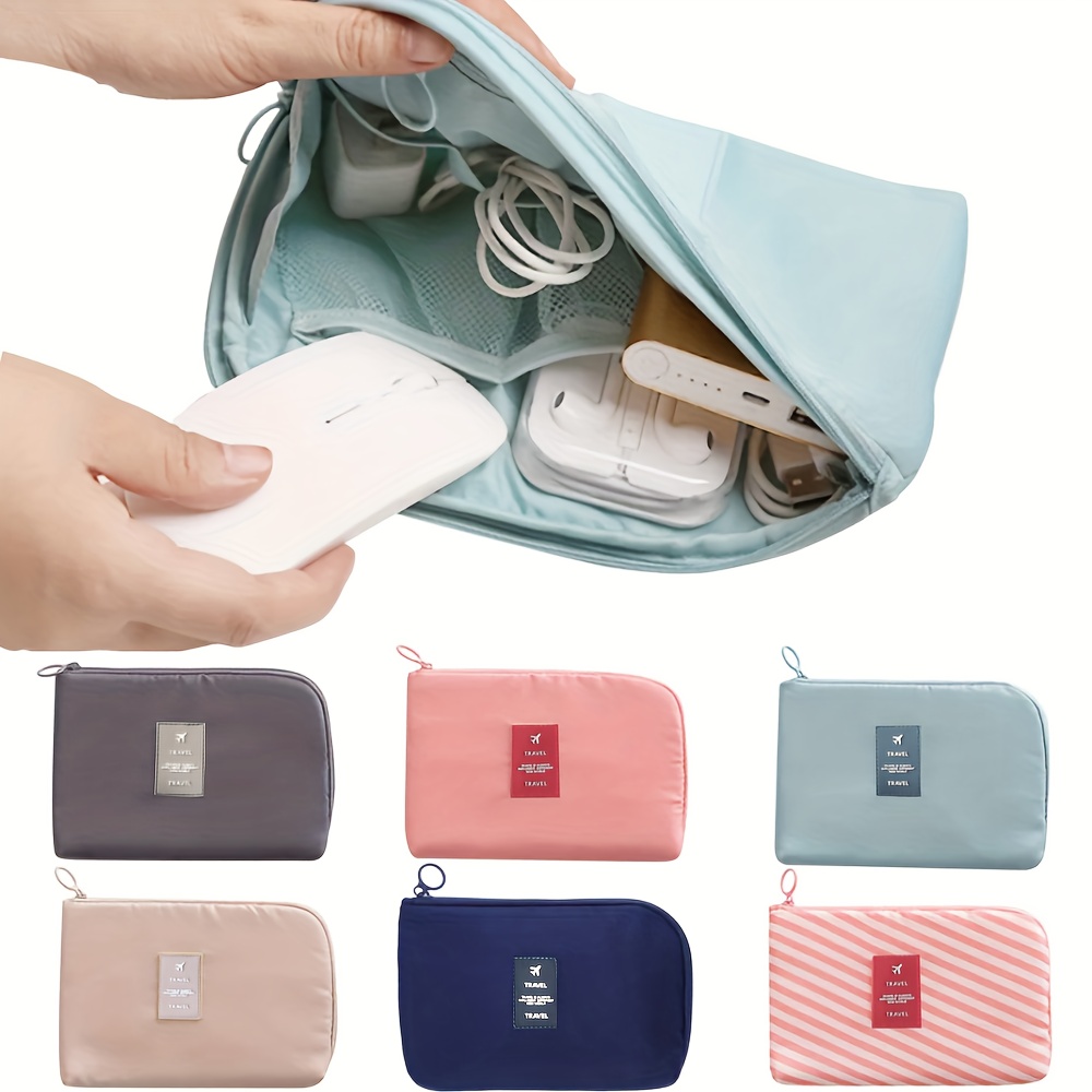 

Portable Data Cable Storage Bag Travel Earphone Wire Organizer Case Multi-function Data Cable Headset Bag
