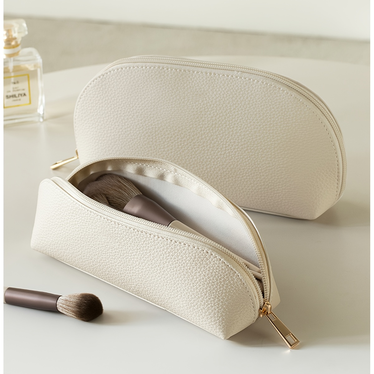 Premium Makeup Bag, Fashionable Portable Multifunctional Storage Pouch for Sanitary Pads, Coins, Keys, Lipstick, Etc., Large Capacity Cute Travel Cosmetic Bag, Commute And Business Trip 3pcs Set, Mother'S Day Gift, Valentine'S Day