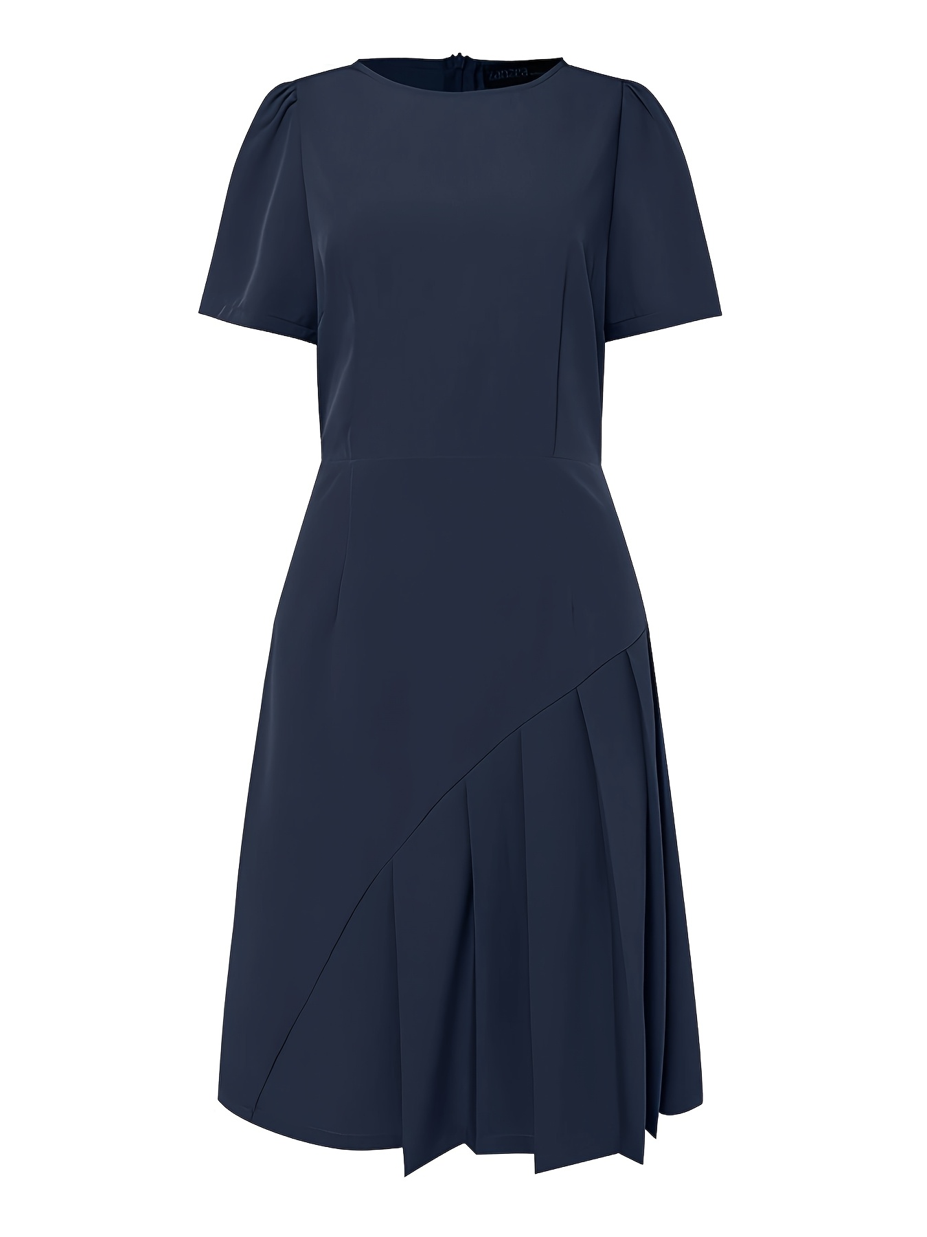womens elegant midi dress in korean style boat neck - Temu