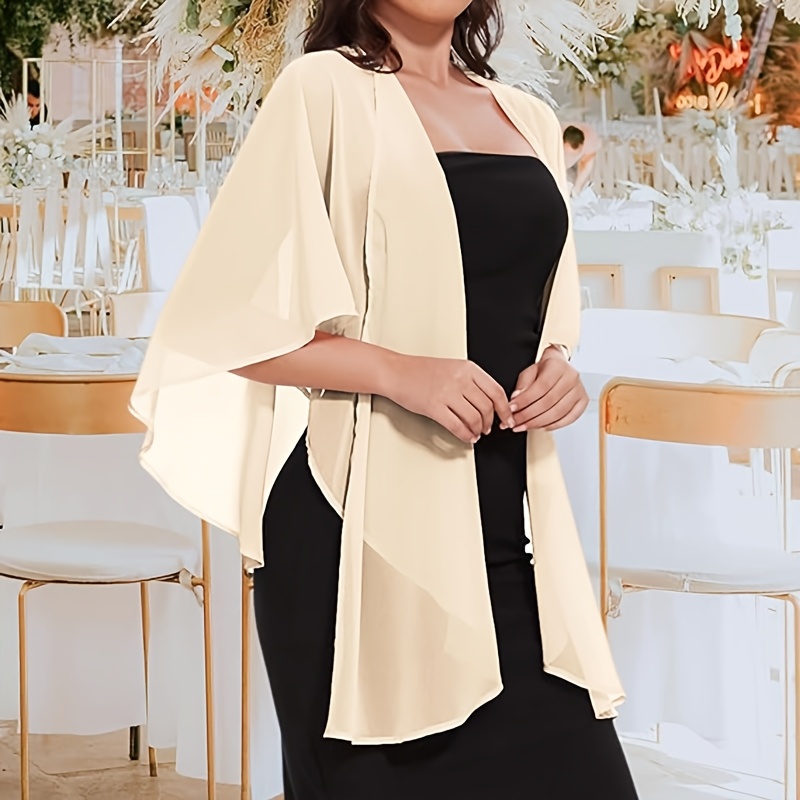 beige shawl for dress A-line Off-the-sholulder Lace Wedding Dresses Applique Rustic Bridal G –  SELINADRESS main image 0