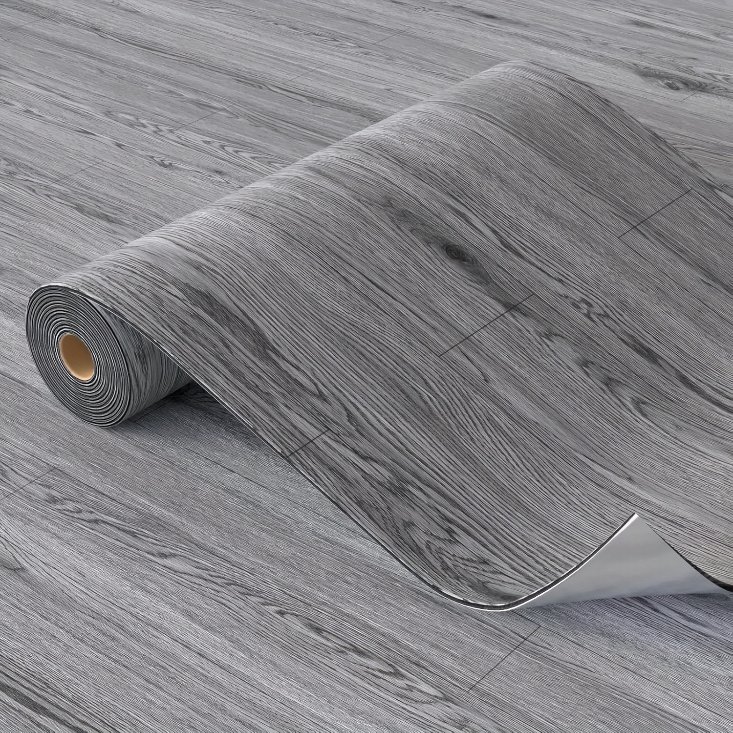 TEMU 1 Roll, 118 Inches X 15.75 Inches, Thickened 3d Textured Wallpaper, Retro Wood Grain Vinyl Floor Sticker, Self-adhesive And Removable,