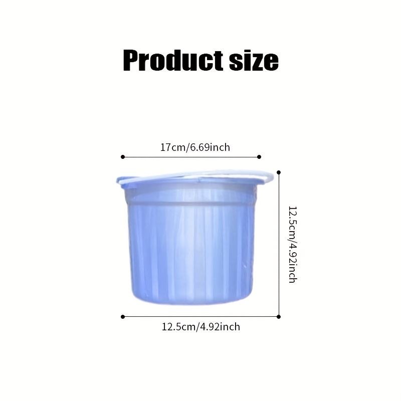 2pcs colorful translucent mini bucket handheld plastic pail for brush washing or park fishing vibrant colors   multi purpose and easy to clean Product details 1