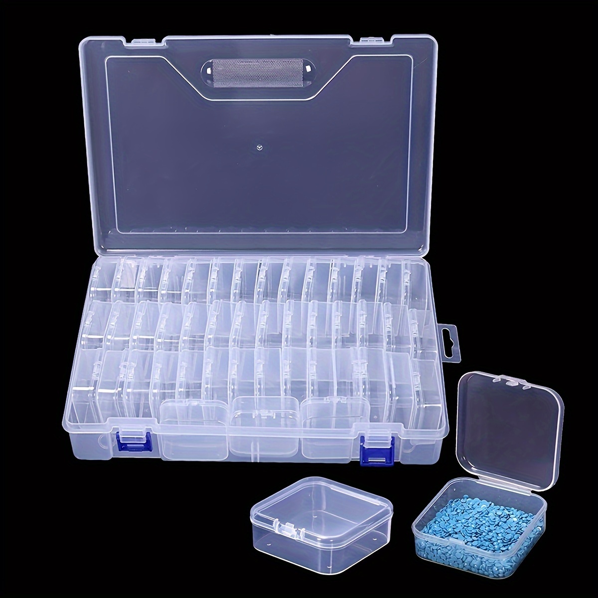 

45-compartment Clear Plastic Organizer Box Small Containers - For , Jewelry & Small Containers Jewelry Organizer Organization, &