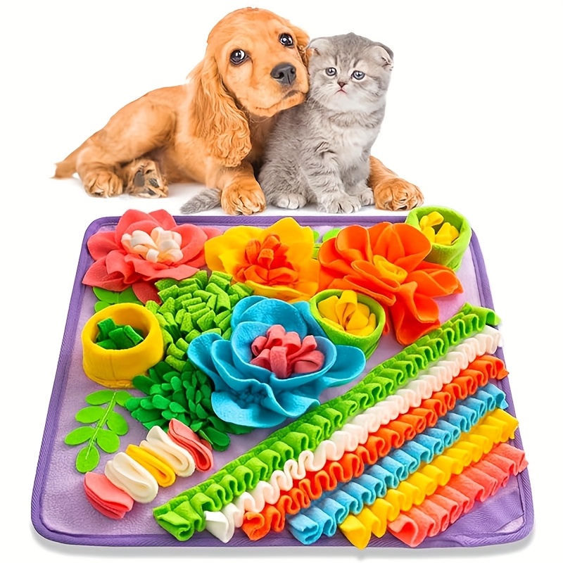 small pet snuffle mat dog puzzle mat training blanket pet