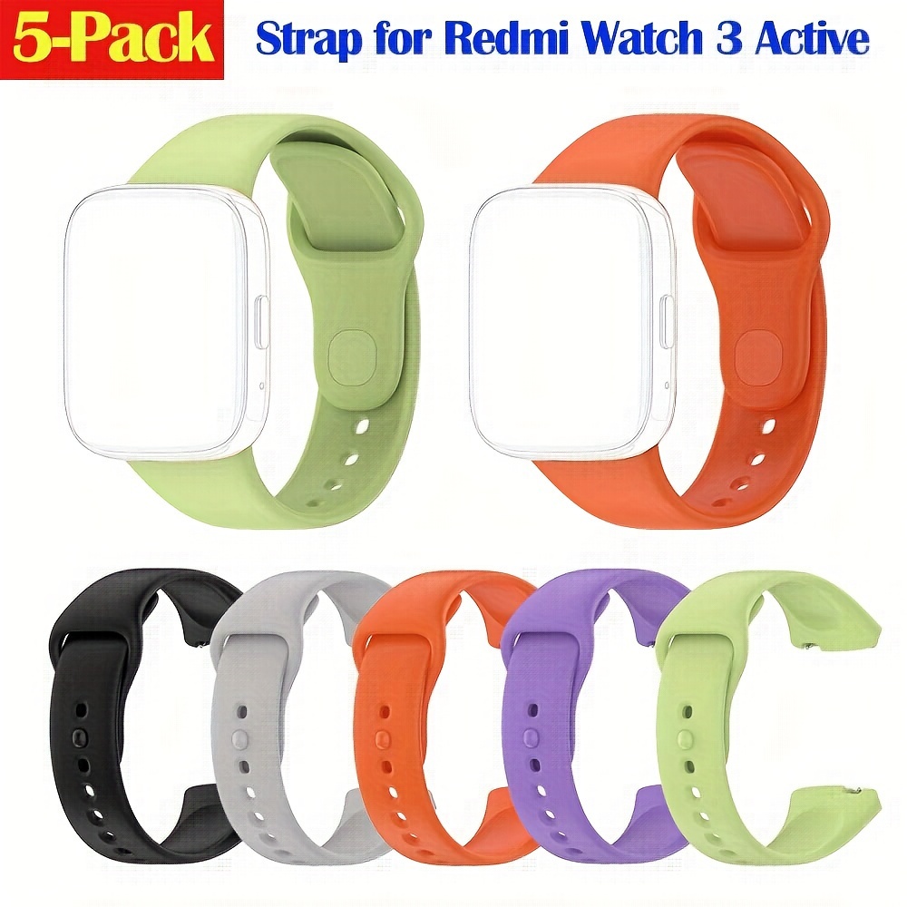 

5pcs Bracelets Actifs Couleurs pour Watch 3 Compatible avec Bracelet en Silicone pour Watch 3 Bracelet pour Watch 3